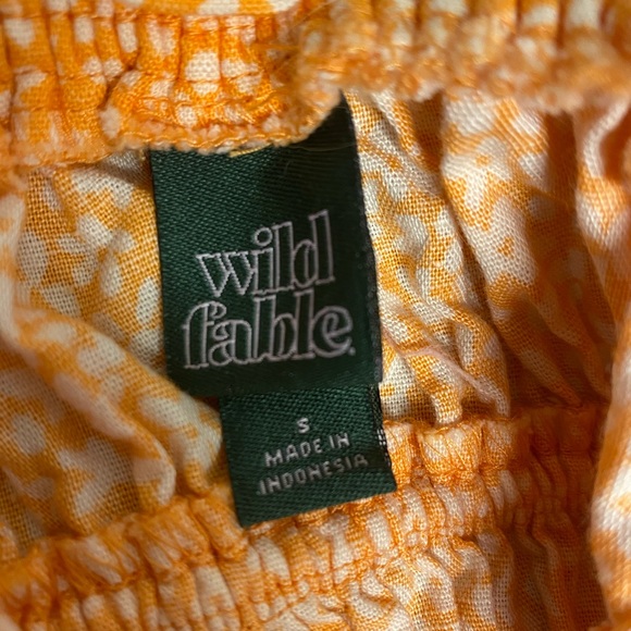 TARGET wild fable floral orange spaghetti strap dress - Picture 3 of 3